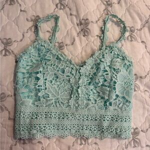 Mint Crop Top